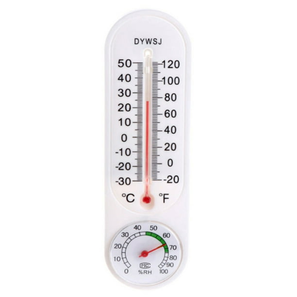 Household Thermometer Hygrometer Indoor Wall Hang Weather Resistant Tester Gauge 